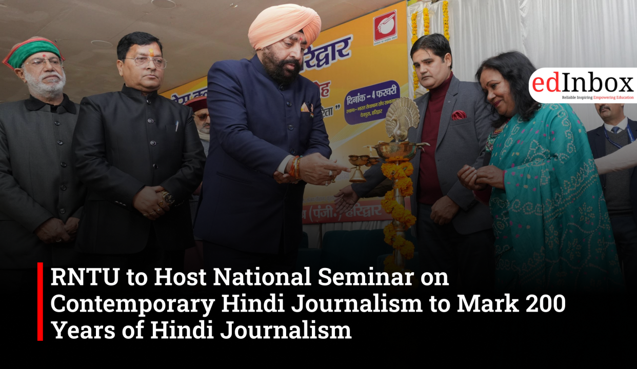 RNTU to Host National Seminar on Contemporary Hindi Journalism to Mark 200 Years of Hindi Journalism