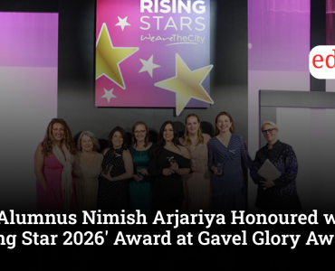 JLU Alumnus Nimish Arjariya Honoured with 'Rising Star 2026' Award at Gavel Glory Awards