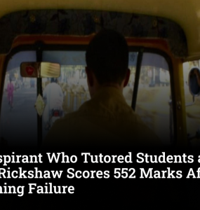 NEET Aspirant Who Tutored Students and Drove a Rickshaw Scores 552 Marks After Overcoming Failure