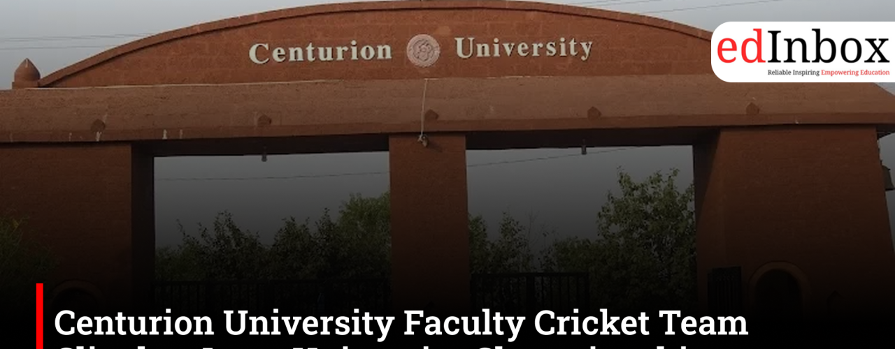 Centurion University Faculty Cricket Team Clinches Inter-University Championship 