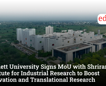 Bennett University Signs MoU with Shriram Institute for Industrial Research to Boost Innovation and Translational Research