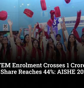 India's STEM Enrolment Crosses 1 Crore in AISHE 2023-24, Women's Participation Rises to 44%