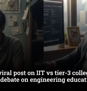 Techie’s viral post on IIT vs tier-3 college gap sparks debate on engineering education in India