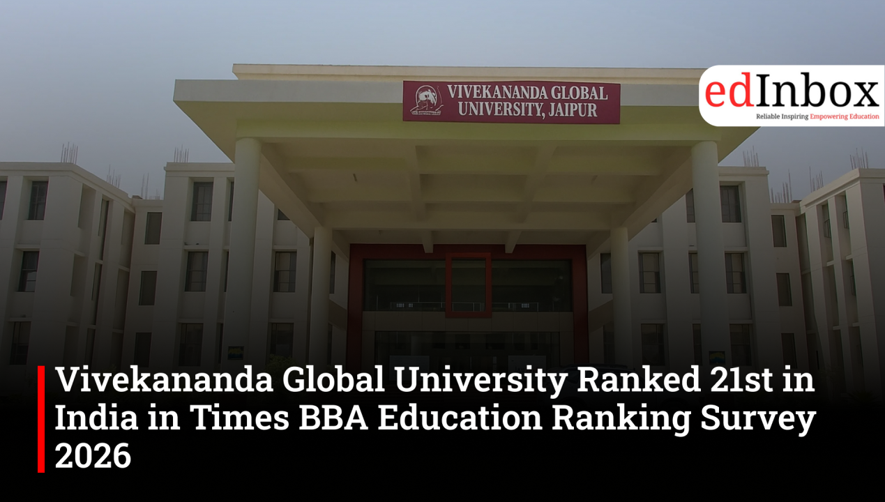 Vivekananda Global University Ranked 21st in India in Times BBA Education Ranking Survey 2026