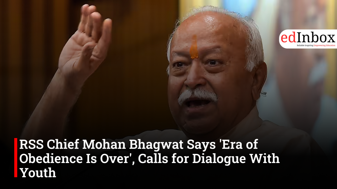 RSS Chief Mohan Bhagwat Says 'Era of Obedience Is Over', Calls for Dialogue With Youth 