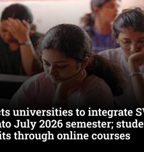 UGC directs universities to integrate SWAYAM MOOCs into July 2026 semester; students can earn credits through online courses