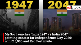 MyGov launches ‘India 1947 vs India 2047’ painting contest for Independence Day 2026; win ₹15,000 and Red Fort invite
