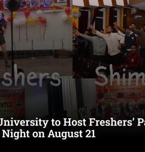Shimla University to Host Freshers’ Party 2026 and Star Night on August 21