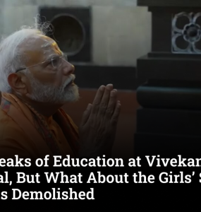 Modi Speaks of Education at Vivekananda Memorial, But What About NTM School?