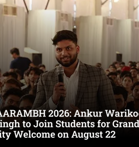 KRMU AARAMBH 2026: Ankur Warikoo and Akasa Singh to Join Students for Grand University Welcome on August 22
