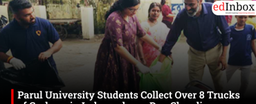 Parul University Students Collect Over 8 Trucks of Garbage in Independence Day Cleanliness Drive