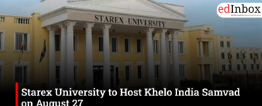 Starex University to Host Khelo India Samvad on August 27
