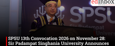 SPSU 13th Convocation 2026 on November 28: Sir Padampat Singhania University Announces Date 