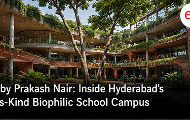 Designed by Prakash Nair: Inside Hyderabad’s First-of-Its-Kind Biophilic School Campus