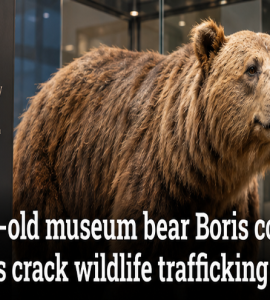 120-year-old museum bear Boris could help scientists crack wildlife trafficking cases