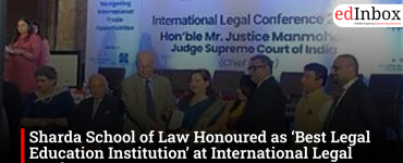 Sharda School of Law Honoured as ‘Best Legal Education Institution’ at International Legal Conference