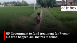 UP Government to fund treatment for 7-year-old who hopped 400 metres to school