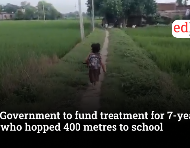 UP Government to fund treatment for 7-year-old who hopped 400 metres to school