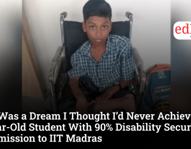 “It Was a Dream I Thought I’d Never Achieve”: 17-Year-Old Student With 90% Disability Secures Admission to IIT Madras