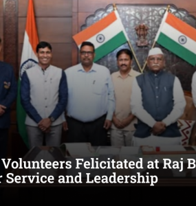 VGU NSS Volunteers Felicitated at Raj Bhavan Jaipur for Service and Leadership