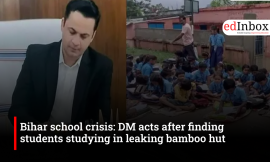 Bihar school crisis: DM acts after finding students studying in leaking bamboo hut
