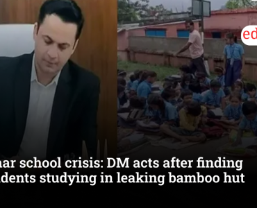 Bihar school crisis: DM acts after finding students studying in leaking bamboo hut