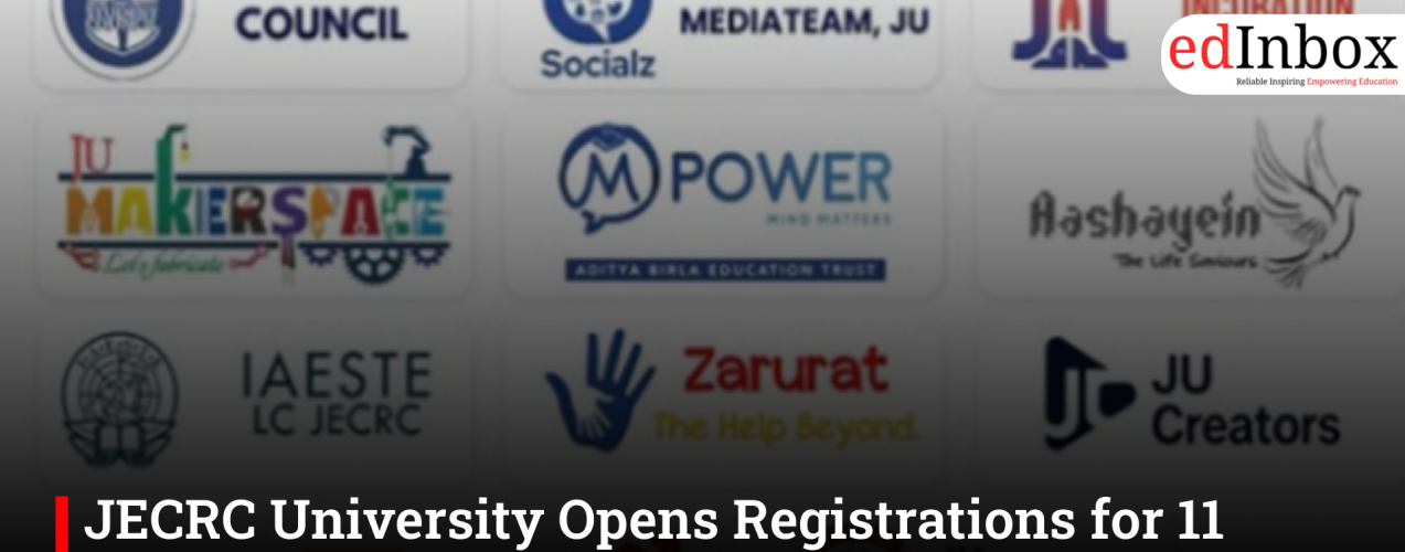 JECRC University Opens Registrations for 11 Student Initiatives; Apply by September 8