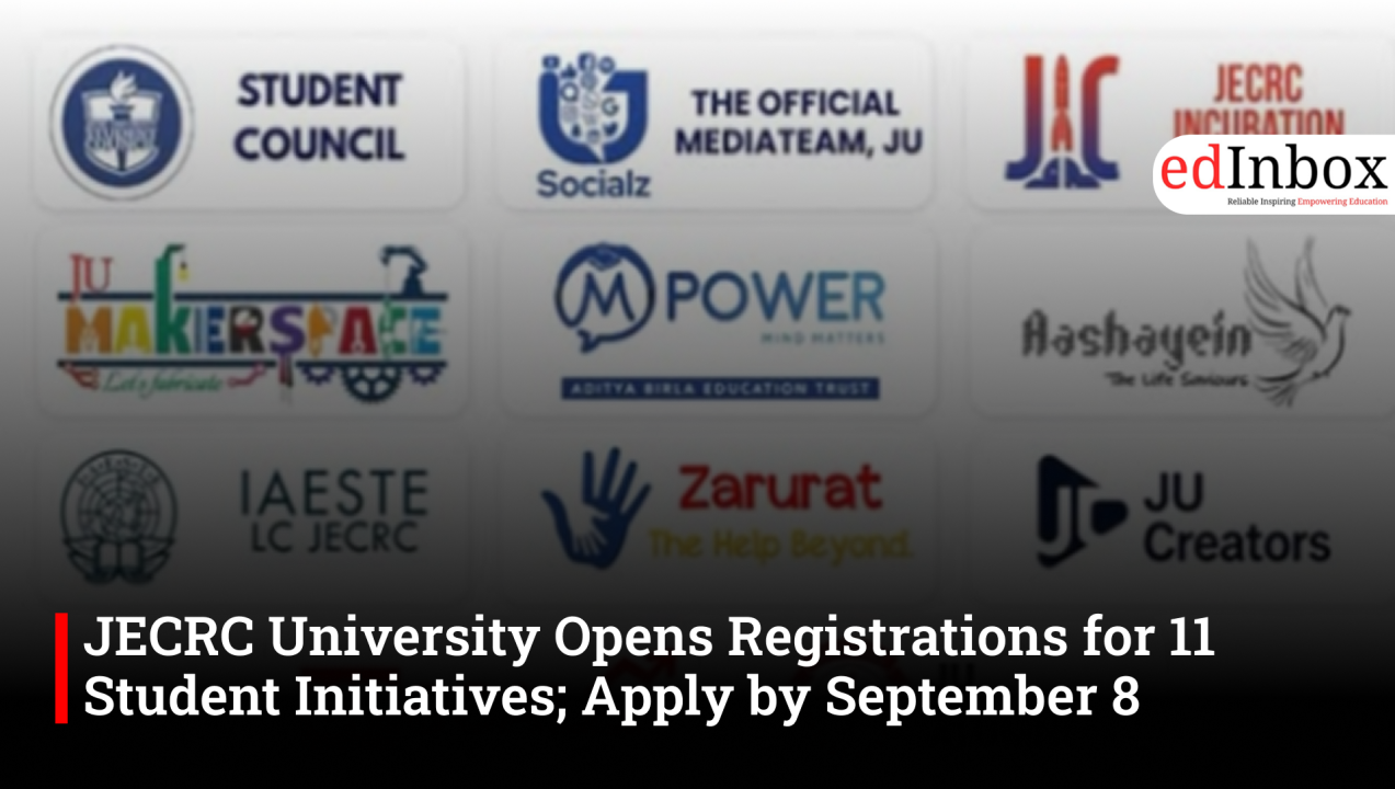 JECRC University Opens Registrations for 11 Student Initiatives; Apply by September 8
