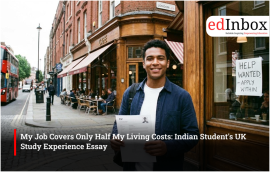 My Job Covers Only Half My Living Costs: Indian Student's UK Study Experience Essay