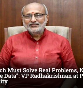 Vice President C P Radhakrishnan at Panjab University