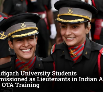 Chandigarh University Students Commissioned as Lieutenants in Indian Army After OTA Training