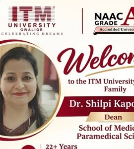 Dean of its School of Medical & Paramedical Sciences