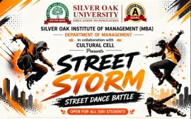 street storm dance battle at silver oak university