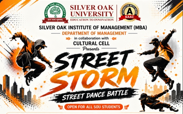 street storm dance battle at silver oak university